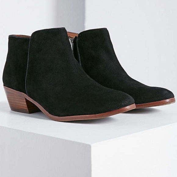 Black Suede Petty Boots