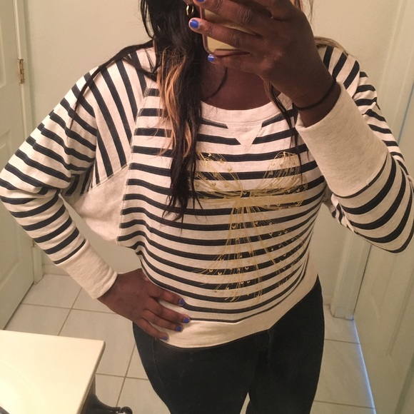 Long Sleeve Striped Sweater Top - Picture 3 of 3