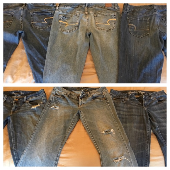 3 Pairs American Eagle Jeans same size