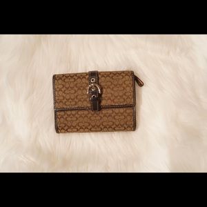 Coach trifold wallet