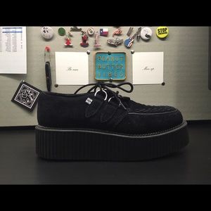 TUK creeper black suede