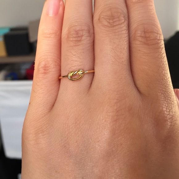 Sterling Forever Gold Love Knot Ring - Picture 3 of 3