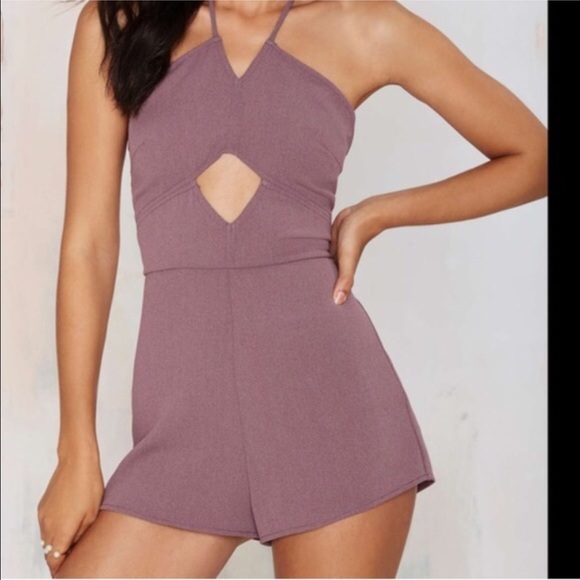 Nasty Gal Purple Romper