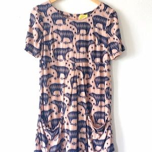 Anthropologie A-line dress w/ patch pockets