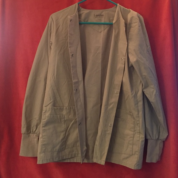 Landau Khaki Scrub Jacket!