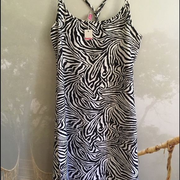 NWT Leggiadro zebra dress! Size M
