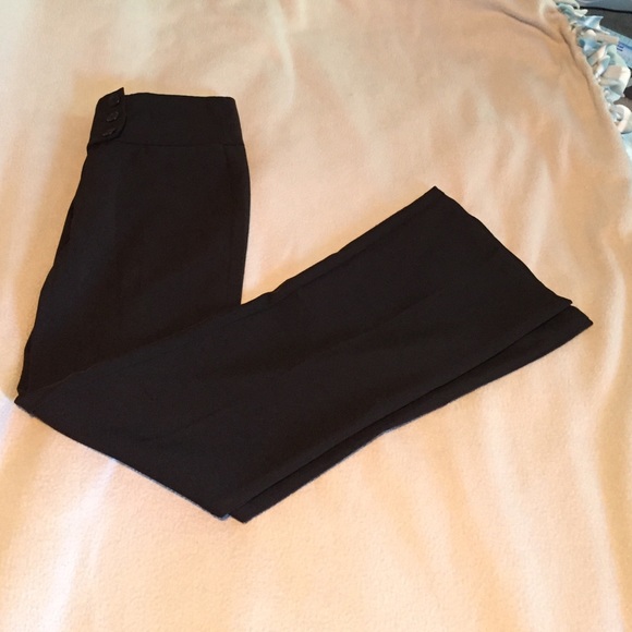 black slack dress pants