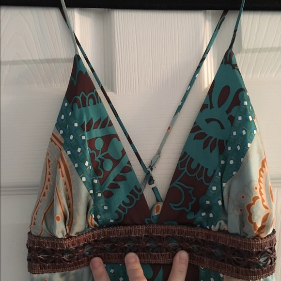 Single Dress silk and leather dress - Picture 2 of 4