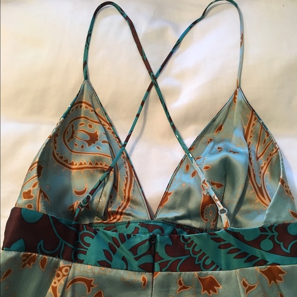 Single Dress silk and leather dress - Picture 4 of 4