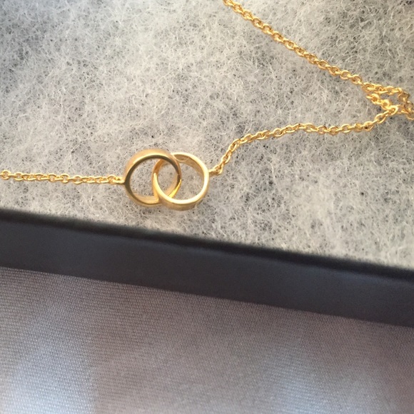 Sterling Forever Gold Infiniti Necklace - Picture 2 of 3
