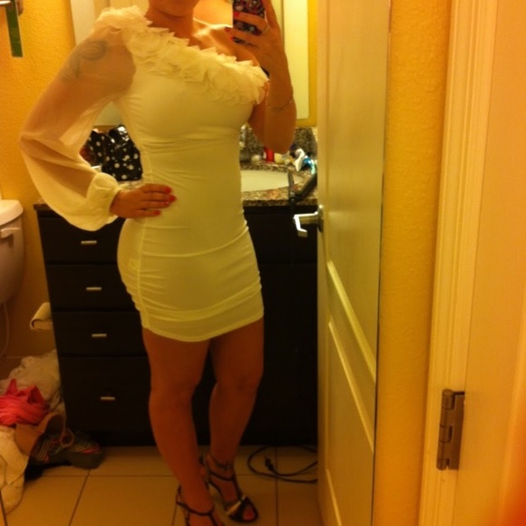 Special occasion ivory dress