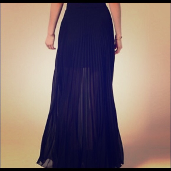 ASOS pleated black skirt