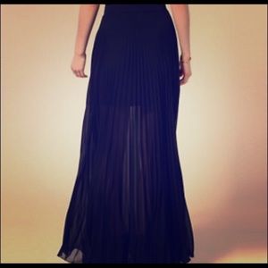 ASOS pleated black skirt