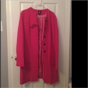 Mindy Maes Market pink coat Sz Xl