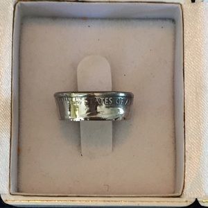 Handmade State of Montana US Quarter coin ring