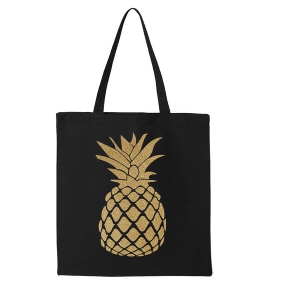 Salt Lake Clothing Handbags - Pineapple 🍍 Tote - Black
