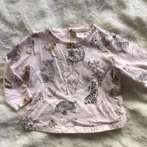 Pink Zara Safari Top