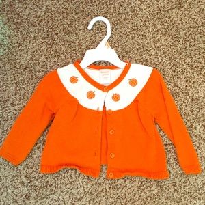 Gymboree pumpkin cardigan