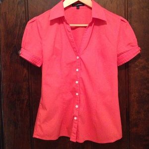 Express Short Sleeve Button Down Shirt