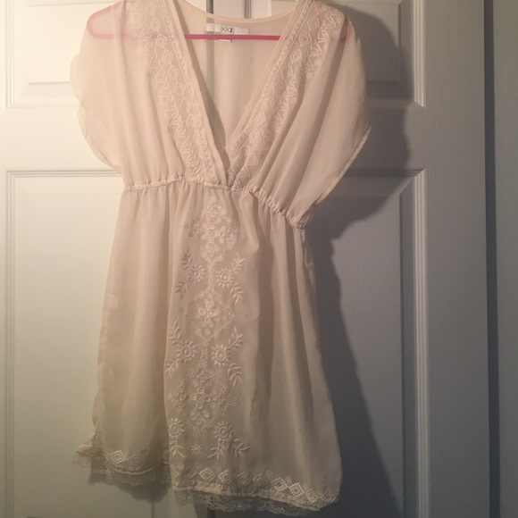 Chiffon embroidered dress