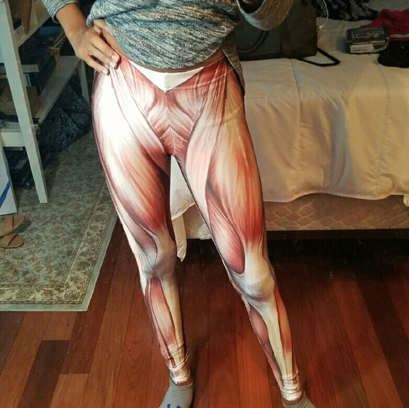 Muscle/anatomy workout leggings
