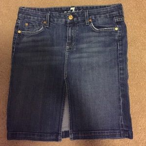 7 For All Mankind Denim Skirt