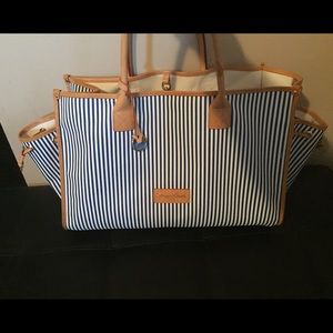 Authentic!!! Blue and white Dooney and Bourke bag!