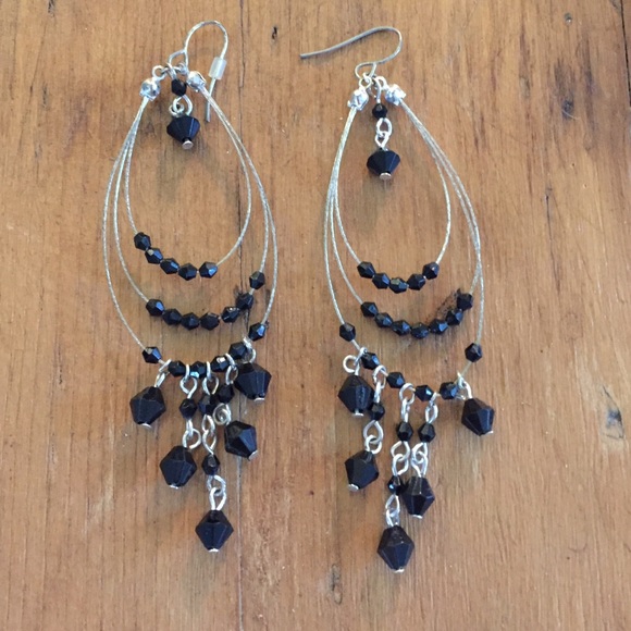 Dangly hoop earrings