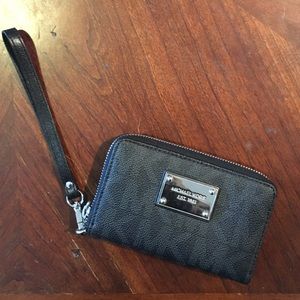 Michael Kors Black Wristlet Wallet