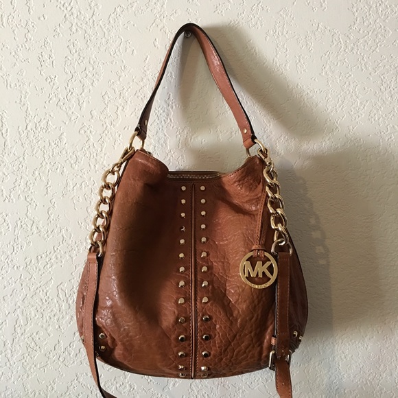 Authentic Michael Kors Display Shoulder Bag Brown