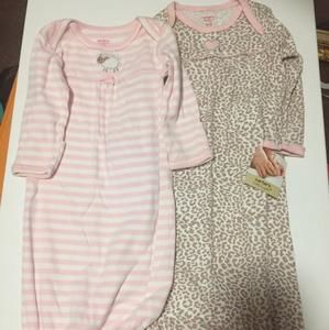 2 infant gowns