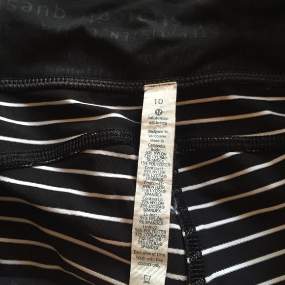 SOLD🚫 Lululemon parallel stripe speed tight pant - Picture 4 of 4