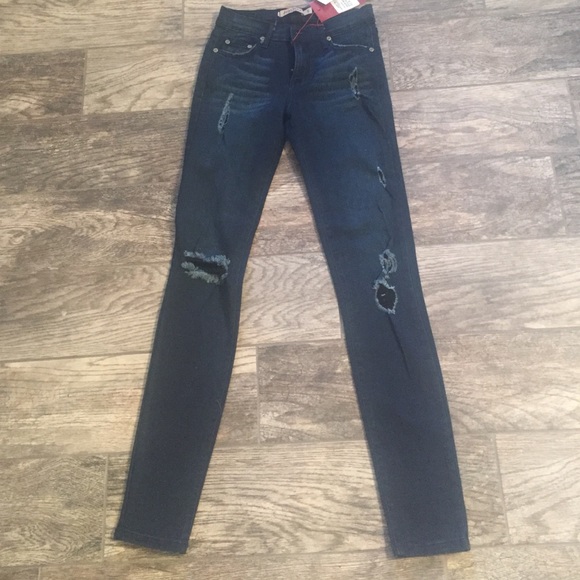NWT Judy Blue Destroyed Denim Jeans