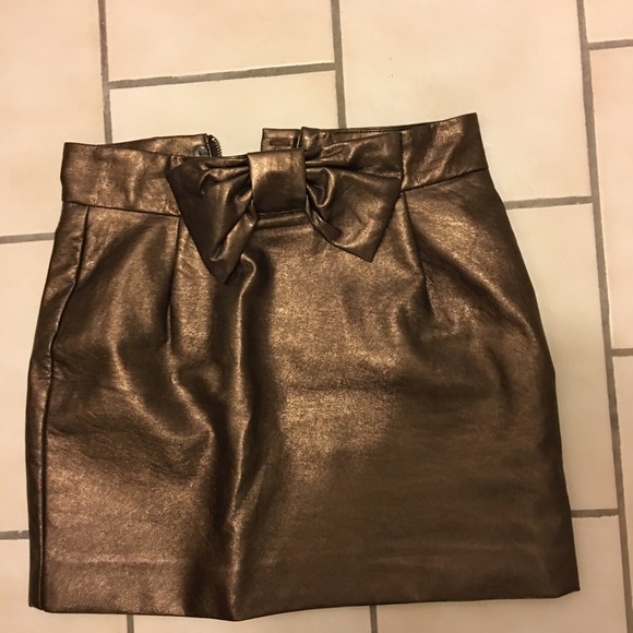 Brown metallic skirt