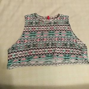 Aztec print crop top H&M