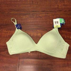Mint green bra