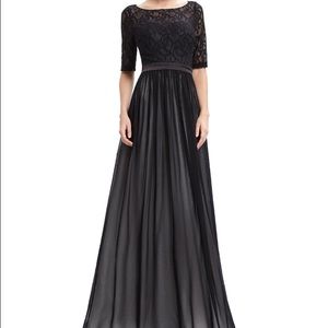 NWT Black evening gown.
