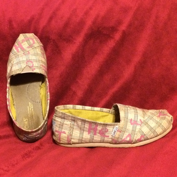 Graphic print TOMS slipons