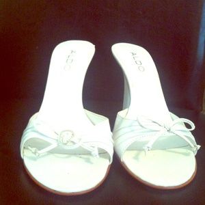 White Aldo Heels