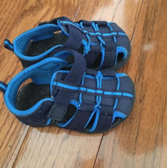 Worn twice blue sandals