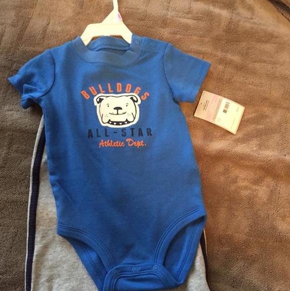 Carters onesie and sweats 9 months
