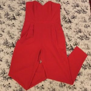 Red jumpsuit