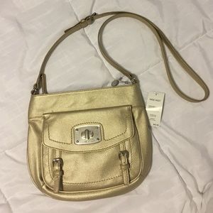 Gold Metallic Crossbody Bag!