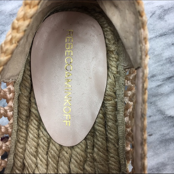 SALE:Rebecca Minkoff woven ballet flats in rose