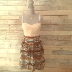 Aztec print dress