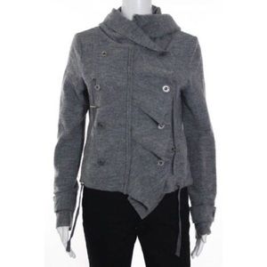 Free people 100% wool grey jacket size small