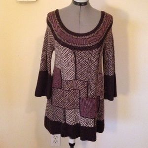 Free People Chocolate Tunic Sweater Size XS
