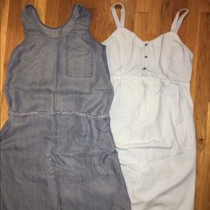 Maternity jean dress