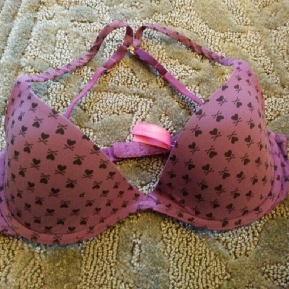 VS PINK Scoopneck Plunge Demi Bra 34B