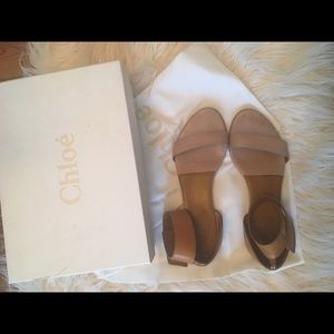 Chloe strapped flats